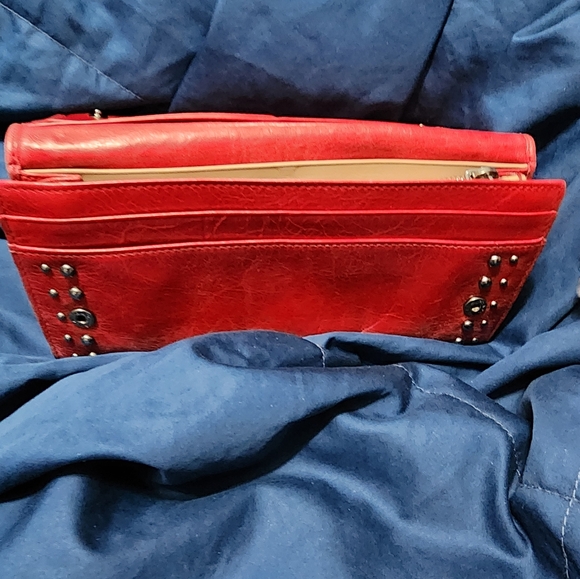 PRADA *RARE* NAPPA LEATHER STUDDED WALLET  GUC - Picture 6 of 8